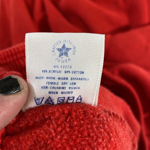 Vintage 90s Pannill Sweatpants Women's Large IU Indiana University‎ Red 1992 - Picture 14 of 14